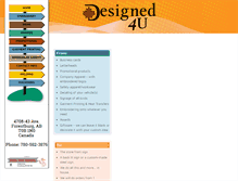 Tablet Screenshot of designed4u.ca